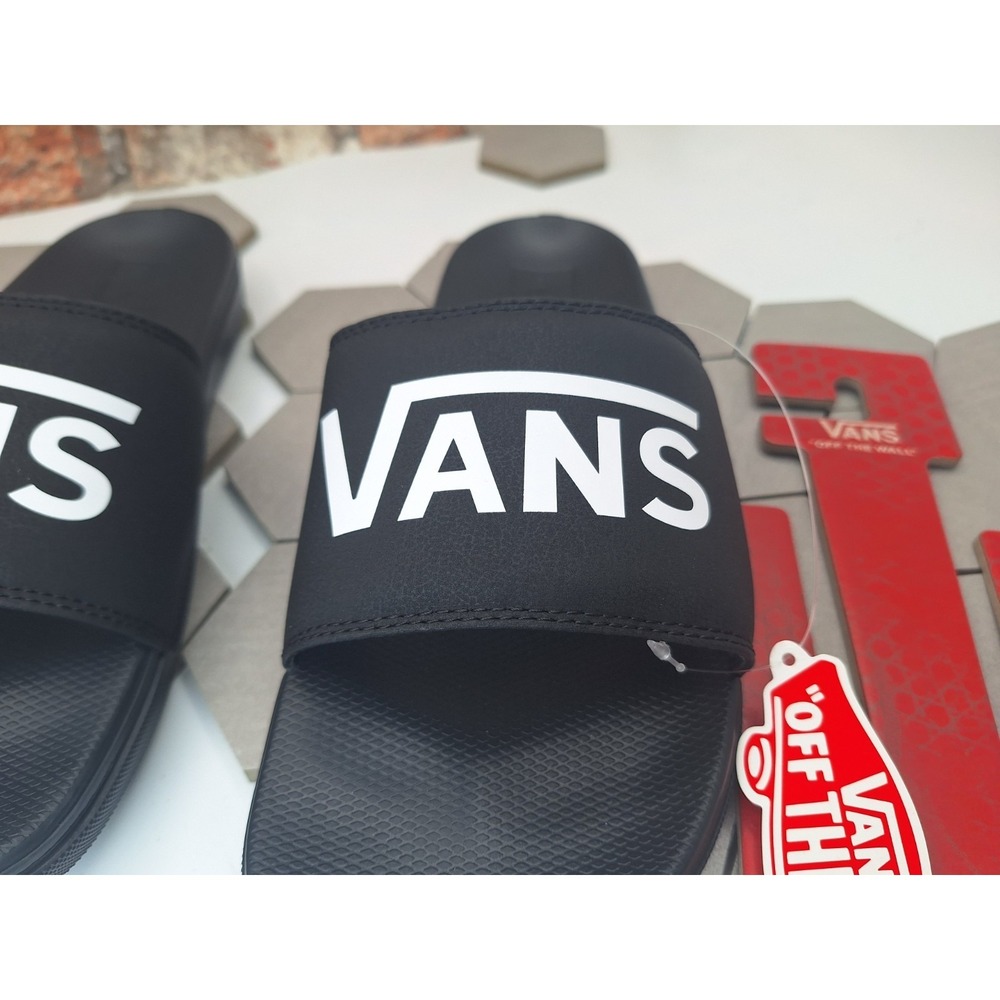 Vans La Costa Slide-On Slides Black White Sandals Men's Size 12 NWOB 2025 - Picture 4 of 9